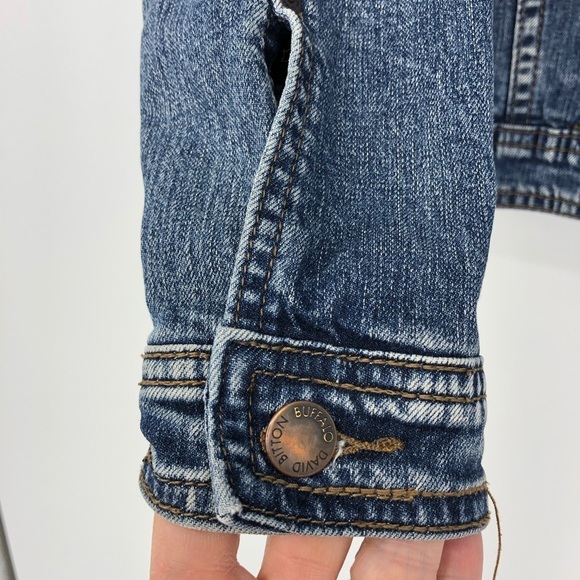 Buffalo David Bitton distressed denim jean jacket, XS - Picture 6 of 11